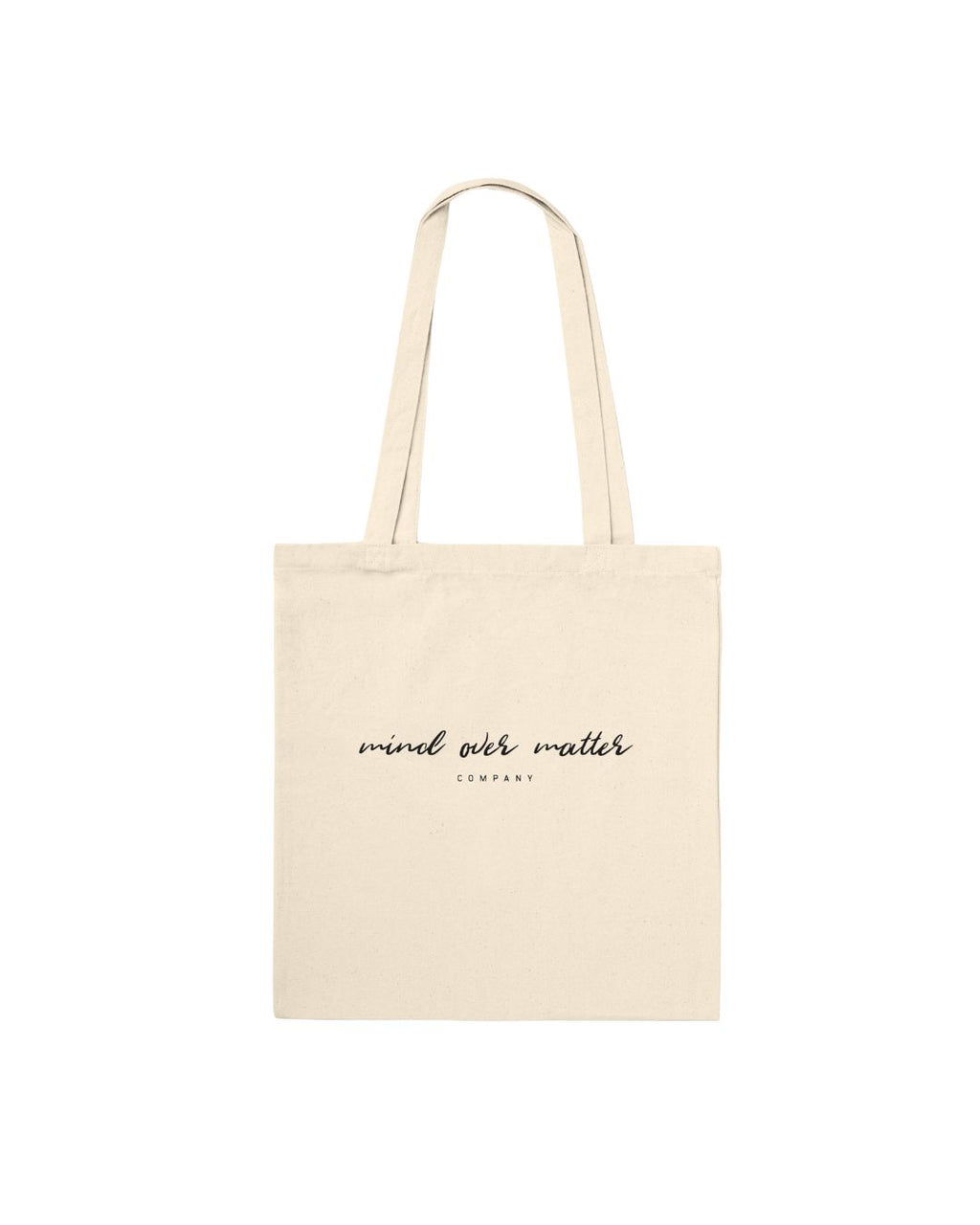 Mind Over Matter Cream Logo Tote Bag